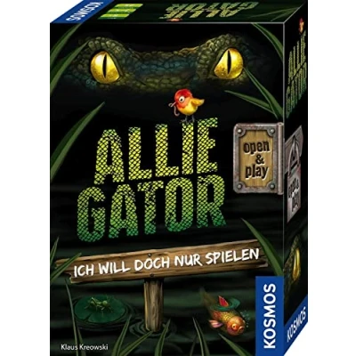 Abbildung von KOSMOS 683023 Allie Gator, Kartenspiel für 2 5 Spieler ab 8 Jahre, Cooles Actionspiel, in praktischer Open &amp; Play Magnet Box, Reise Spiel, kleines Geschenk Kinder und Erwachsene, Partyspiel