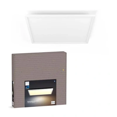 Abbildung von Philips Hue White Ambiance Aurelle Panelleuchte weiß inkl. Dimmschalter, 4200lm, 60x60cm, dimmbar, alle Weißschattierungen, steuerbar via App, kompatibel mit Amazon Alexa, neue Generation