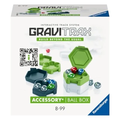 Abbildung von Ravensburger GraviTrax Accessory Ball Box 27468 Zubehör für deine Kugelbahn Murmelbahn und Konstruktionsspielzeug ab 8 Jahren, Erweiterung kombinierbar mit allen Produkten