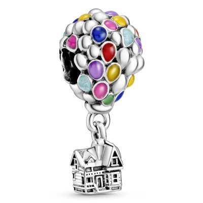 Abbildung von Pandora Disney PIXAR&#039;S UP House &amp; Balloons Charm, Damen, Größe: One Size, Sterling silver