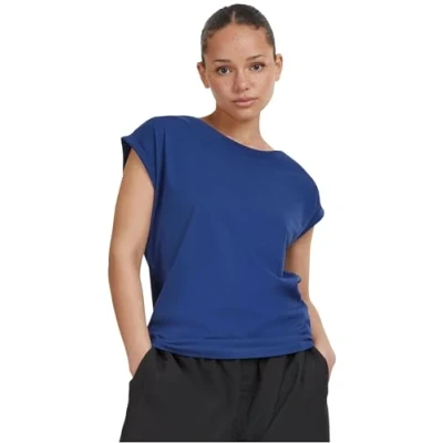 Abbildung von Urban Classics Extended Shoulder Tshirt basic, Damen, Größe: 3XL, Spaceblue
