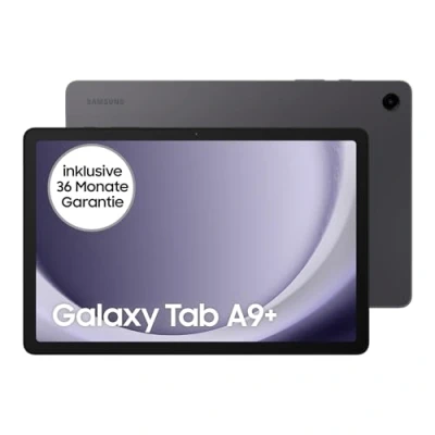 Abbildung von Samsung Galaxy Tab A9+ 5G Android Tablet, 64 GB Speicherplatz, Großes Display, 3D Sound, Simlockfrei ohne Vertrag, Graphite, Inkl. 3 Jahre Herstellergarantie [Exklusiv bei Amazon]