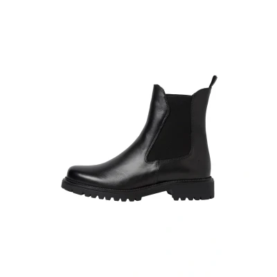 Abbildung von Tamaris Damen Chelsea Boots, Frauen Stiefeletten,TOUCHit Fußbett,flach,Boots,Stiefel,Bootee,Booties,halbstiefel,Kurzstiefel,Black,38 EU