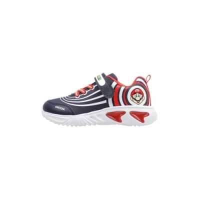 Abbildung von Geox Light UP Nintendo Super Mario Assister BOY Sneaker low für Kinder, Größe: 30, Navy/red Schuhe