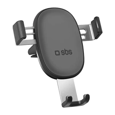 Abbildung von SBS Gravity Automatic Closure Handyhalterung, Auto Telefonhalterung für Lüftungsschlitze, einhändige Benutzung iPhone, Samsung, Xiaomi, Oppo