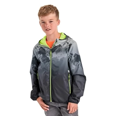 Abbildung von Killtec Jungen Lyse BYS JCKT B Funktionsjacke/Regenjacke mit Kapuze, packbar, schwarz, 176