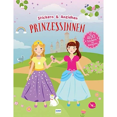 Abbildung von Stickern &amp; Anziehen: Prinzessinnen: und Anziehen, mit über 450