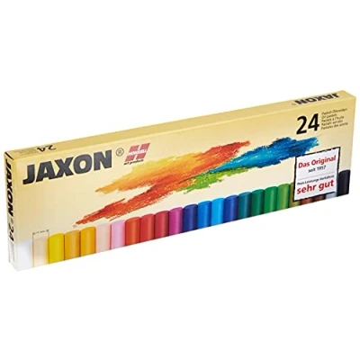 Abbildung von Honsell 47424 Jaxon Ölpastellkreide, 24er Set im Kartonetui, brillante, lichtechte Farben, ideal für Künstler, Hobbymaler, Kinder, Schule, Kunstunterricht, frei von Schadstoffen