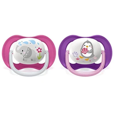 Abbildung von Philips Avent SCF080/08 Ultra Air Schnuller (6 18 Monate) Mädchen