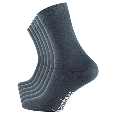 Abbildung von Vincent Creation 6 Paar Bambus Socken, Unisex Bambussocken für Damen und Herren, Handgekettelte Spitze (35 38, Stargazer)