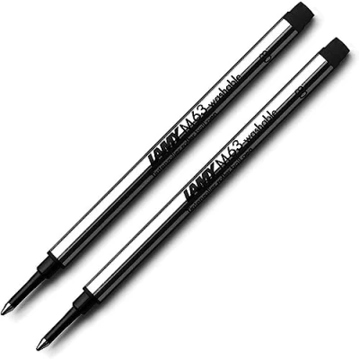 Abbildung von LAMY M63 Nachfüllpatrone für Tintenroller mit Kappe, breit (neu 2016), Schwarz, 2 Stück