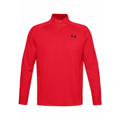 Abbildung von Under Armour UA TECH 2.0 1/2 ZIP Langarmshirt, Herren, Größe: Medium, Dark red