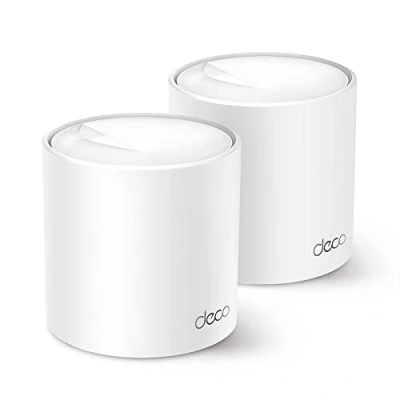 Abbildung von TP Link Deco X50 Mesh WLAN Set (2 Pack), Wi Fi 6 AX3000 Dual Band Router &amp; Repeater, 3x Gigabit Ports für jede Einheit, empfohlen Häuser mit 3 4 Schlafzimmern, Umfassender Jugendschutz, WPA3
