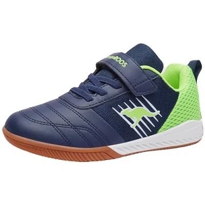 Abbildung von KangaROOS Unisex Kinder Super Court Ev Sneaker, Dark Navy Lime 4054, 36 EU