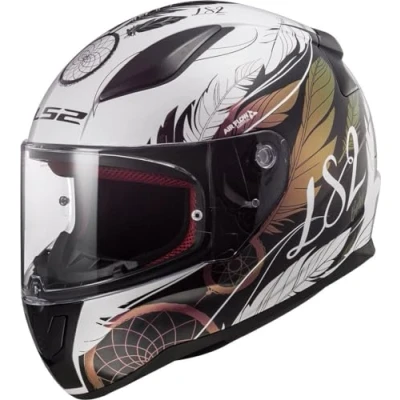 Abbildung von LS2, Integraler Motorradhelm Rapid Boho White Black Pink, S