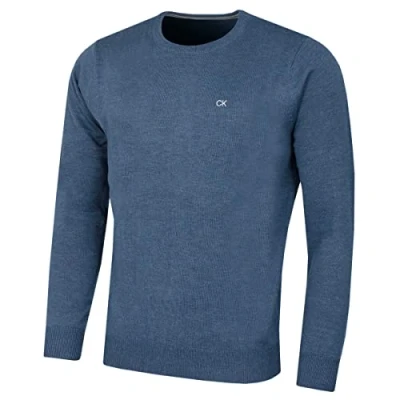 Abbildung von Calvin Klein Herren mit Rundhalsausschnitt Sweater Denim Marl M