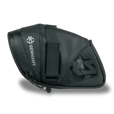 Abbildung von SKS GERMANY EXPLORER STRAPS 500 Fahrradtasche, Mountainbike Fahrradzubehör (Satteltasche aus wasserabweisendem Gewebe, laminierte Reißverschlüsse mit ergonomischem Easy Zip, Volumen: 0,5 l), schwarz