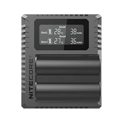 Abbildung von Nitecore FX3 Fujifilm W235 Hour Dual Slot Akku USB Ladegerät