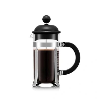 Abbildung von Bodum 1913 01 CAFFETTIERA Kaffeebereiter (French Press System, Permanent Edelstahlfilter, 0,35 liters) schwarz