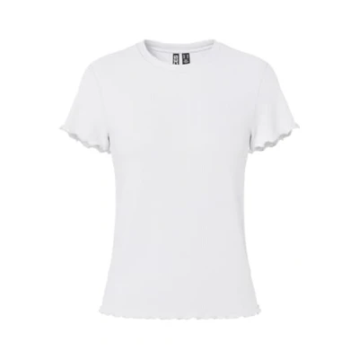 Abbildung von Pieces Pcnicca Oneck Tshirt basic, Damen, Größe: XL, Bright white