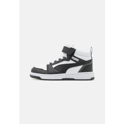 Abbildung von PUMA Rebound V6 MID JR Unisex Sneaker high für Kinder, Größe: 39, White/black Schuhe