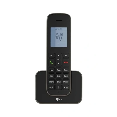 Abbildung von Telekom Sinus 207 Schnurlostelefon Schwarz Grafik Display Strahlungsarm NEU OVP