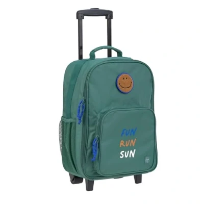 Abbildung von LÄSSIG Kinderkoffer Trolley Reisekoffer mit Teleskopstange und Rollen für Kinder Handgepäck/Trolley Dark Green