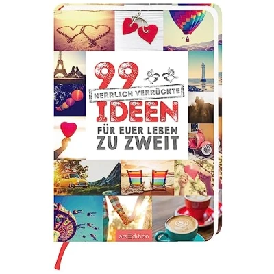 Abbildung von 99 herrlich verrückte Ideen für euer Leben zu zweit: Bucket List Kärtchen Paare, Geschenk zur Hochzeit oder zum Valentinstag