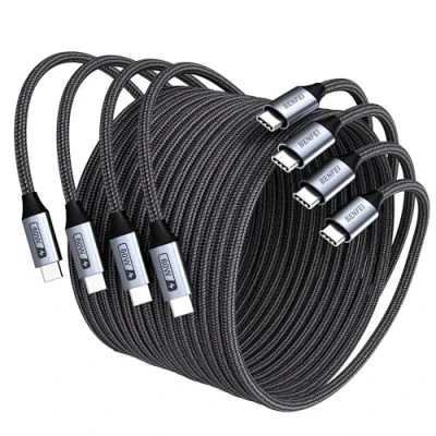 Abbildung von BENFEI USB C auf Ladekabel 60W [4 Stück 2x1M+2x2M], Type Ladekabel, Schnellladeleistung für iPhone 15/15 Pro/15 Plus/15 Pro Max iPad Mini MacBook Samsung Galaxy S23