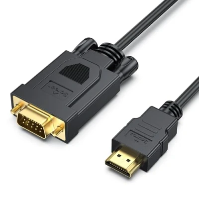 Abbildung von BENFEI HDMI zu VGA Konverter Kabel 1,8M, Unidirektional D SUB 15 Pin M/M Unterstützung Volles 1080P Signal von Eingang Laptop HDTV Ausgang Monitoren Projektor,Fernsehapparat