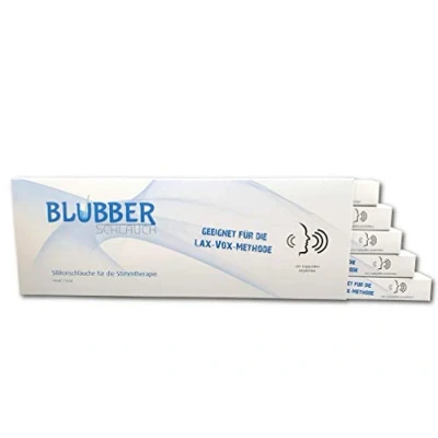Abbildung von Blubberschlauch Silikonschlauch für Stimmtherapie und Stimmtraining Logopädie Blubber Schlauch aus platinvernetztem Silikon (transparent (milchig), 5 Schläuche)