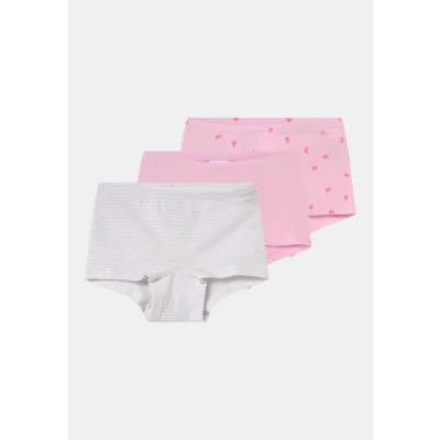 Abbildung von Schiesser 3 PACK Panties für Kinder, Größe: 92, Light pink/white