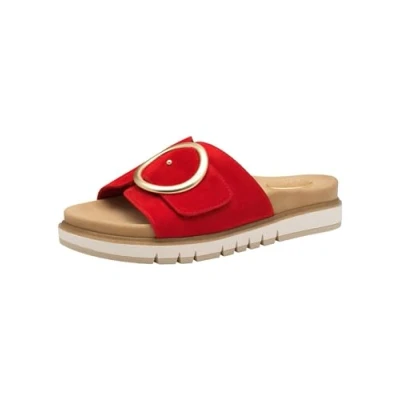 Abbildung von Tamaris Comfort Damen Pantoletten aus Leder Elegant, Rot (Red), 40 EU