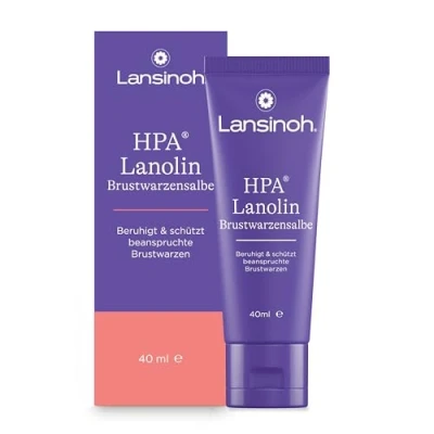Abbildung von Lansinoh HPA Lanolin Brustwarzensalbe, 40 ml 100 % natürlich &amp; klimaneutral beruhigt schützt beanspruchte Brustwarzen