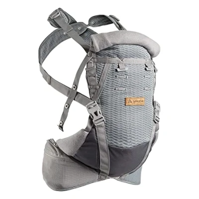 Abbildung von VAUDE Amare Baby Carrier Babytrage Neugeborene ab Geburt bis 3 Jahre, Kraxe Kindertrage, Rücken und Bauchtrage Baby, Bewegungsfreiheit &amp; komfortables Material