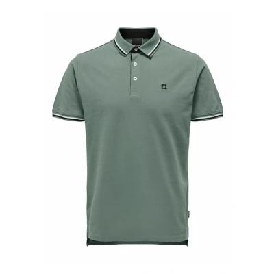 Abbildung von ONLY &amp; SONS Male Polo Normal geschnitten Polokragen Poloshirt