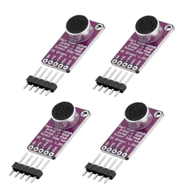 Abbildung von GERUI 4 Stück MAX9814 AGC Microphone Amplifier Board Compatible with Arduino