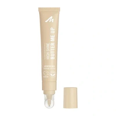 Abbildung von Manhattan High Shine Butter Me Up Lip Balm, getönter, ultra feuchtigkeitsspendender Lippenbalsam mit glossy Finish, vegane Formel, Vanilleduft, 15 ml, Fb. 001 Vanilla Frost