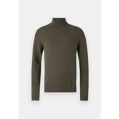 Abbildung von Jack &amp; Jones Jjeemil ROLL NECK Strickpullover, Herren, Größe: Medium, Olive night melange