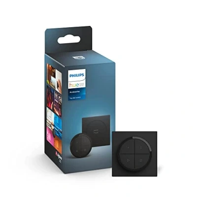 Abbildung von Philips Hue Tap Dial Switch Drehschalter, schwarz, personalisierbar via App, Zubehör