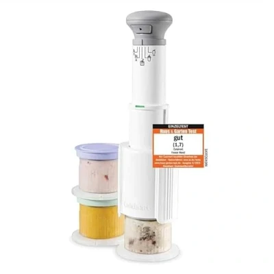 Abbildung von Cuisinart FreezeWand Eismaschine 5in1 Eiscreme, Sorbet, Milchshake, Slushie 3 Becher Vegan, laktosefrei, proteinreich 5 Min. Zubereitung Kompakt &amp; tragbar