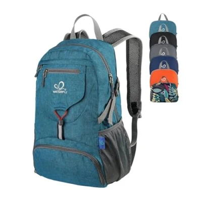 Abbildung von WATERFLY Ultraleicht Faltbar Klein Rucksack: 20L Leicht Packable Wanderrucksack Tagesrucksack Trekkingrucksack Outdoor Sportlich Backpack Travel Daypack für Herren Damen