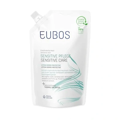 Abbildung von EUBOS SENSITIVE PFLEGE I Lotion Dermo Protective Nachfüllbeutel Für normale bis trockene Haut Spürbar glattere und weichere Hautverträglichkeit dermatologisch bestätigt 400ml