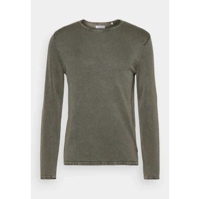 Abbildung von Jack &amp; Jones Jjeleo CREW NECK NOOS Strickpullover, Herren, Größe: XS, Dusty olive
