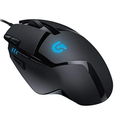 Abbildung von Logitech G402 Hyperion Fury Gaming Maus mit 4K DPI optischem Sensor, 8 programmierbare Tasten, Taste zur Umschaltung, 32 Bit ARM Prozessor, Leichtgewicht, PC/Mac Schwarz