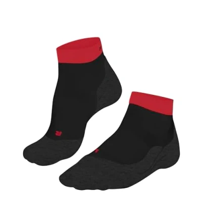 Abbildung von FALKE Herren Laufsocken RU4 Endurance Short M Sso Baumwolle Funktionsmaterial antiblasen 1 Paar, Schwarz Black 3002, 44 45
