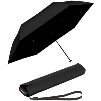 Abbildung von Knirps Taschenschirm US.050 Ultra Light Slim Manual mit UV und Hitzeschutz schwarz