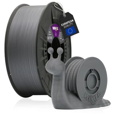 Abbildung von WINKLE PLA HD Silber Filament 3D Drucker 2,85 mm 1 kg kompatibel mit allen Druckern Maßgenauigkeit Spule