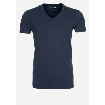 Abbildung von Jack &amp; Jones Basic Vneck Tshirt basic, Herren, Größe: XS, Navy blue