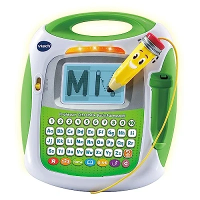 Abbildung von VTech Professor Schreibfix Buchstabenspaß Schreibtafel zum Schreiben und Lesen lernen Für Kinder von 4 8 Jahren